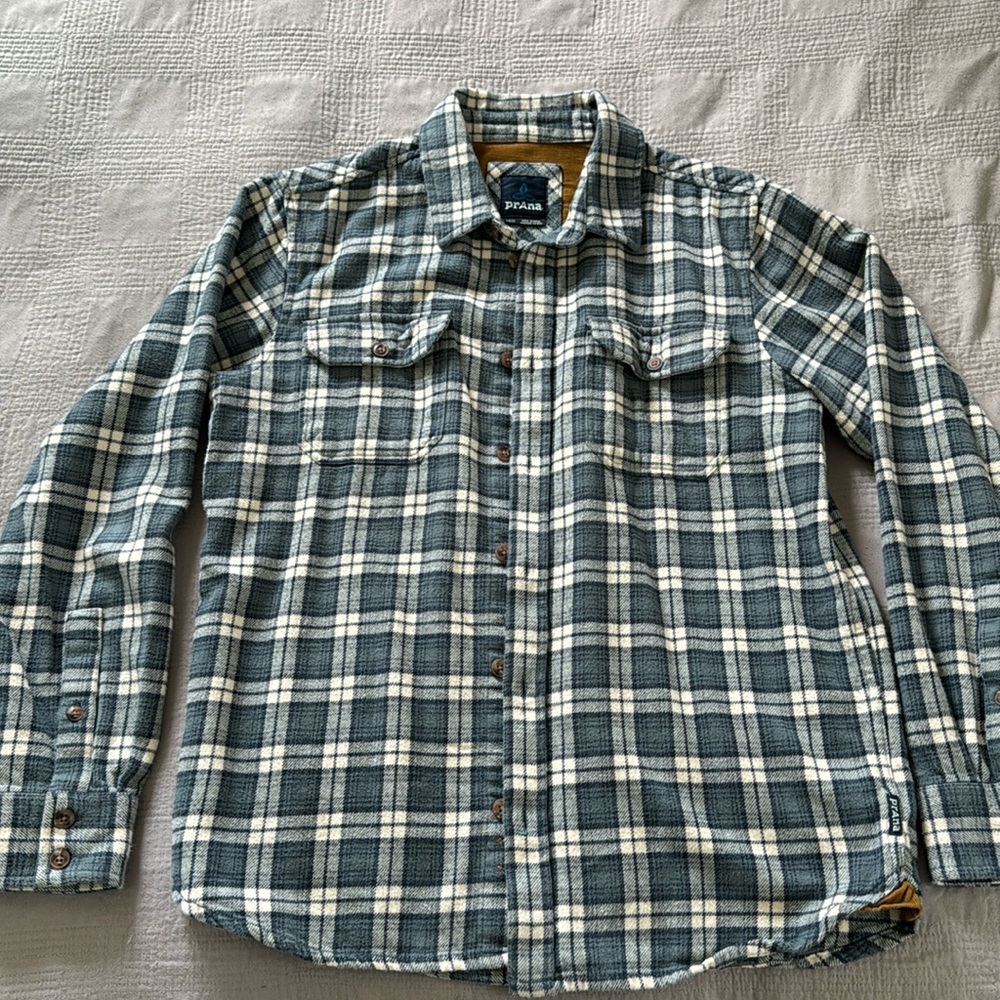 Prana men’s flannel, size medium